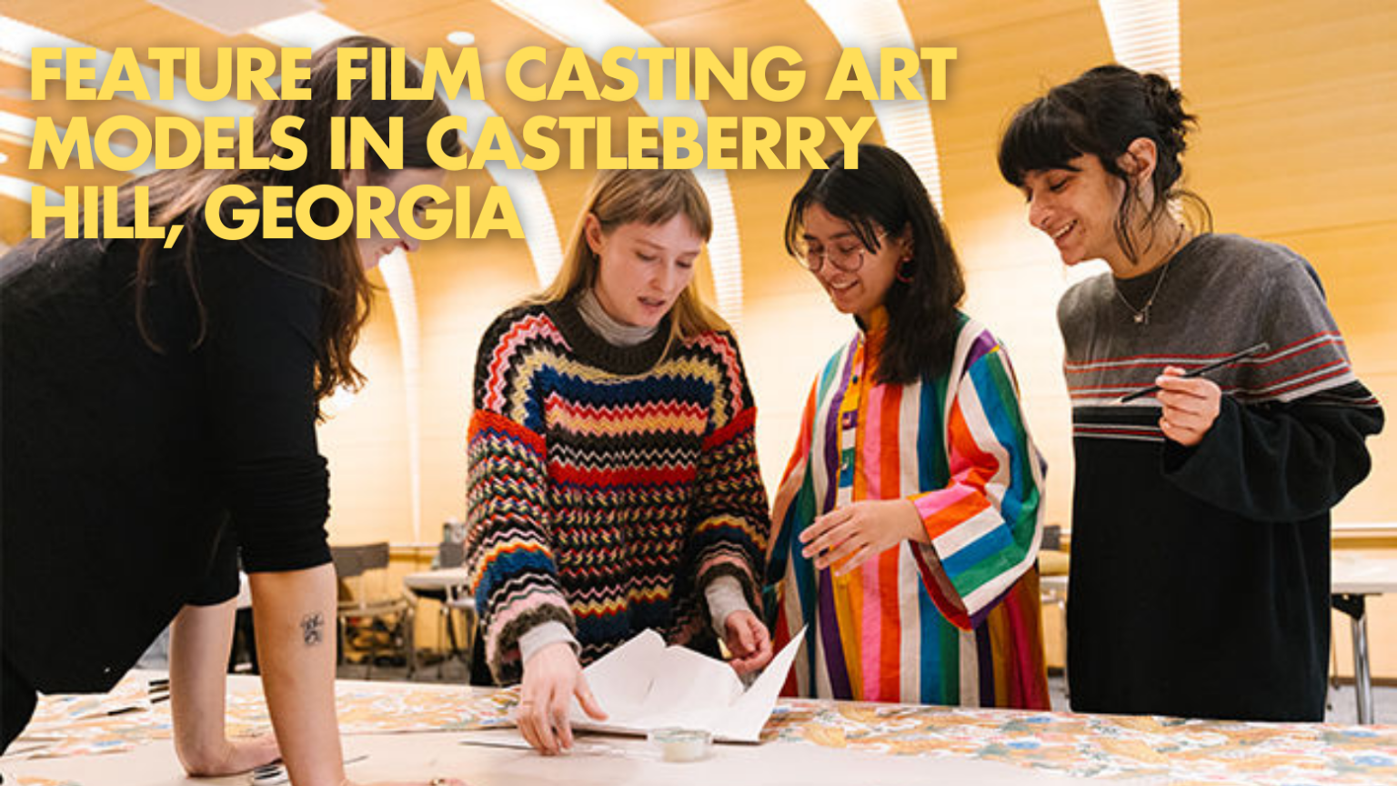 Feature Film Casting Art Models in Castleberry Hill, Georgia