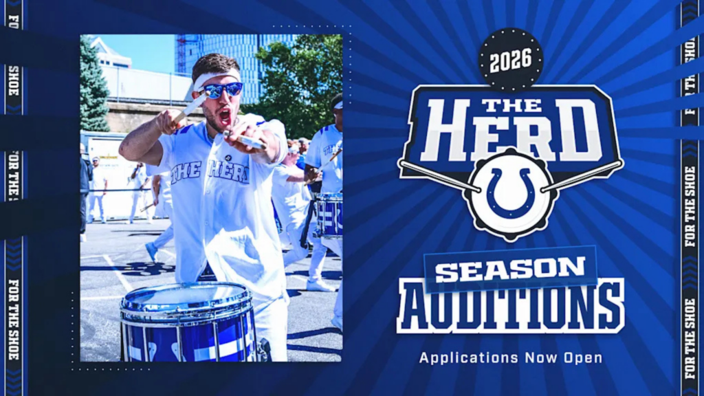 Indianapolis Colts Drumline “The Herd” Opens 2026 Auditions